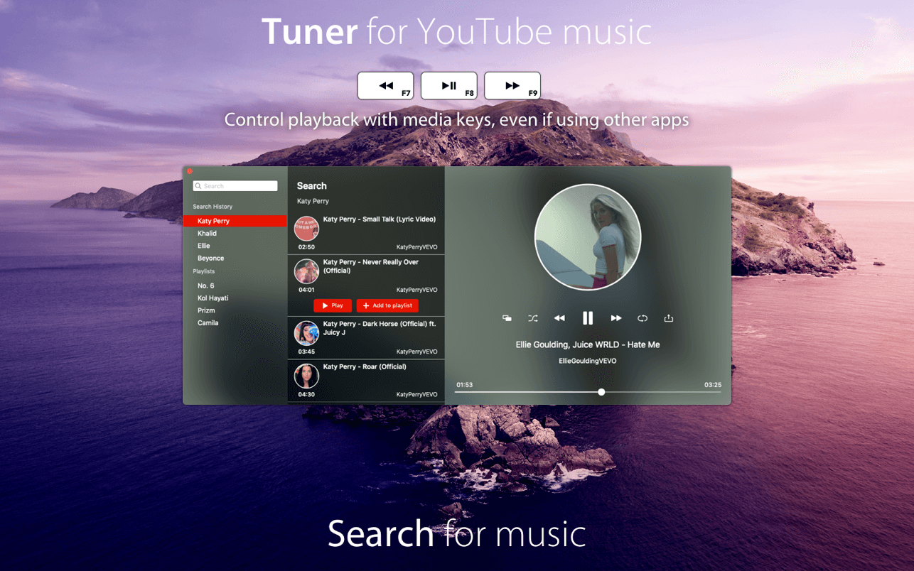 Tuner for YouTube